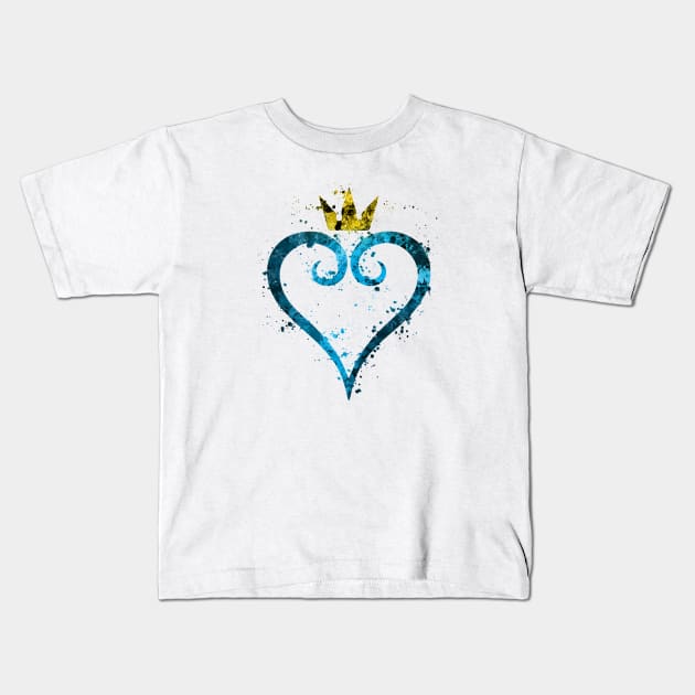 Kingdom Hearts (Colored) Kids T-Shirt by JonathonSummers